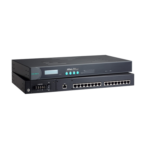 Moxa 16Port Device Server, 10/100M Ethernet, 3 In 1, Rj-45 8Pin, 88-300 NPort 5650-16-HV-T